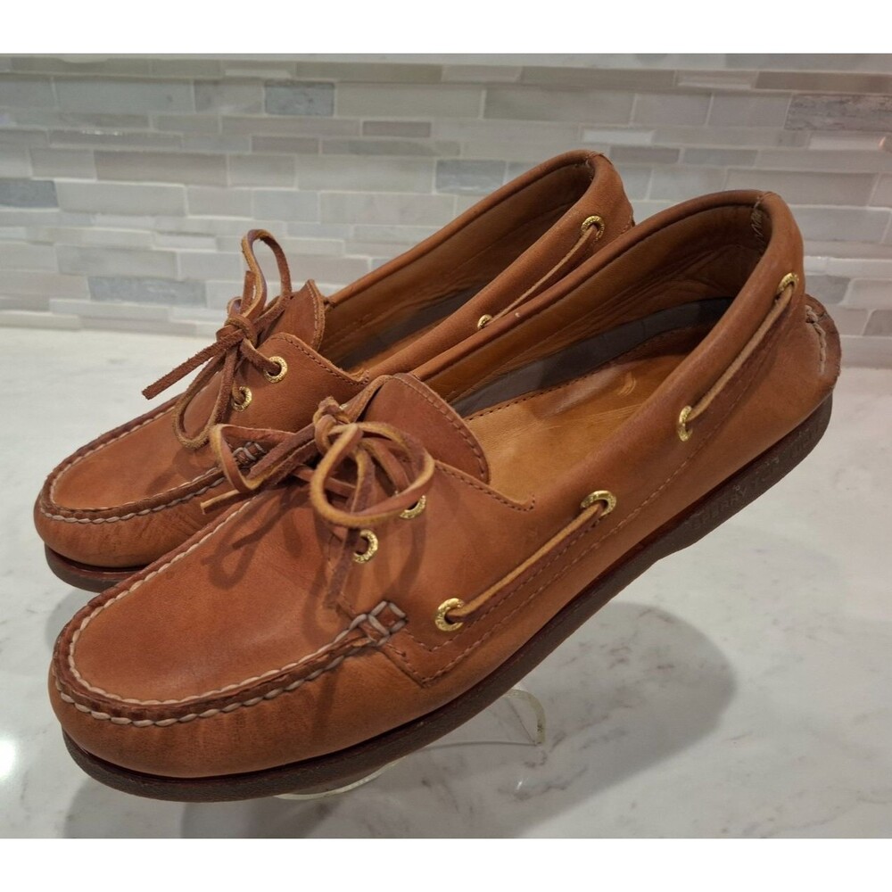 Men's Leather SPERRY Top-Sider Original Slip-On Boat Deck Shoes Size 10.5